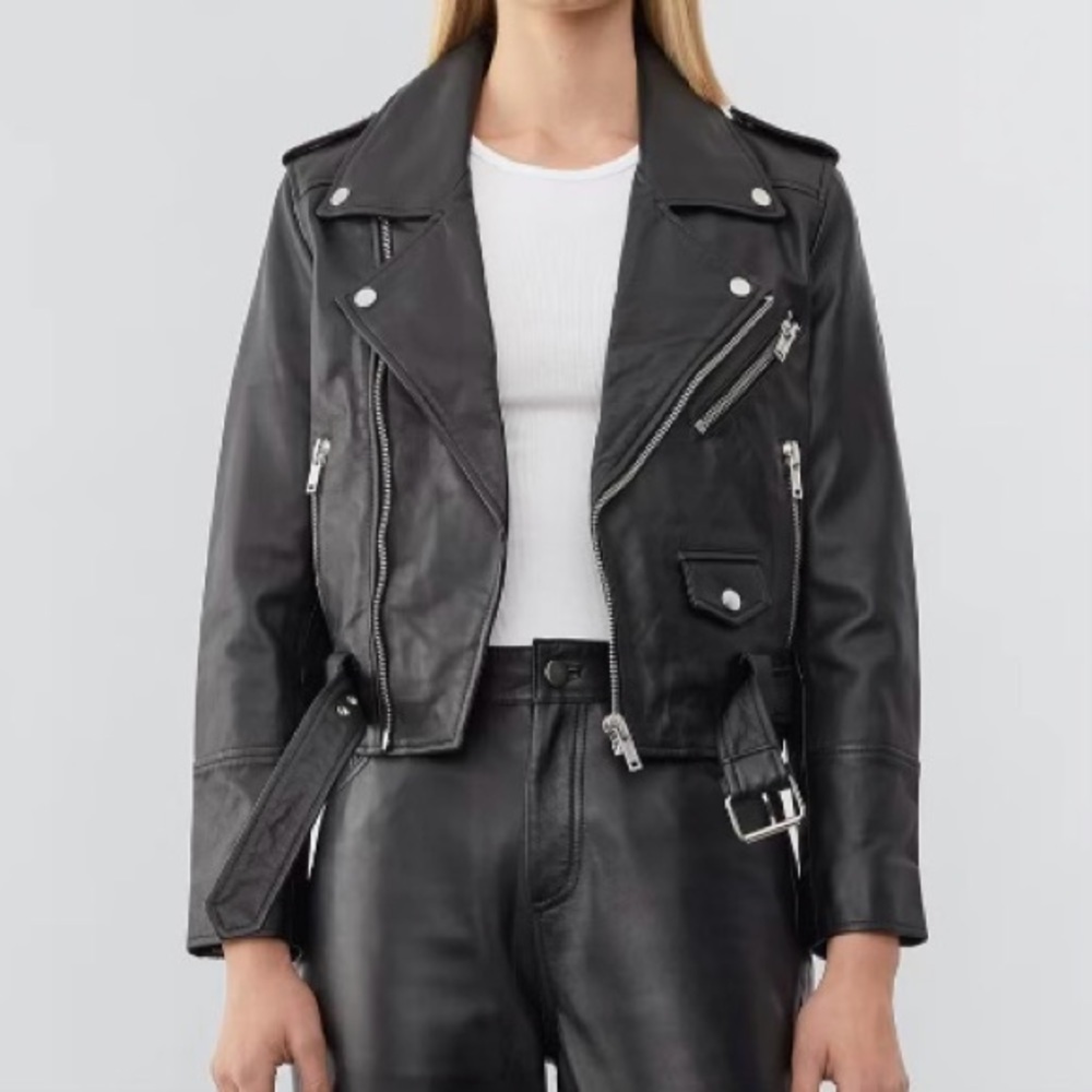 Deadwood Joan‎ Leather Biker Jacket